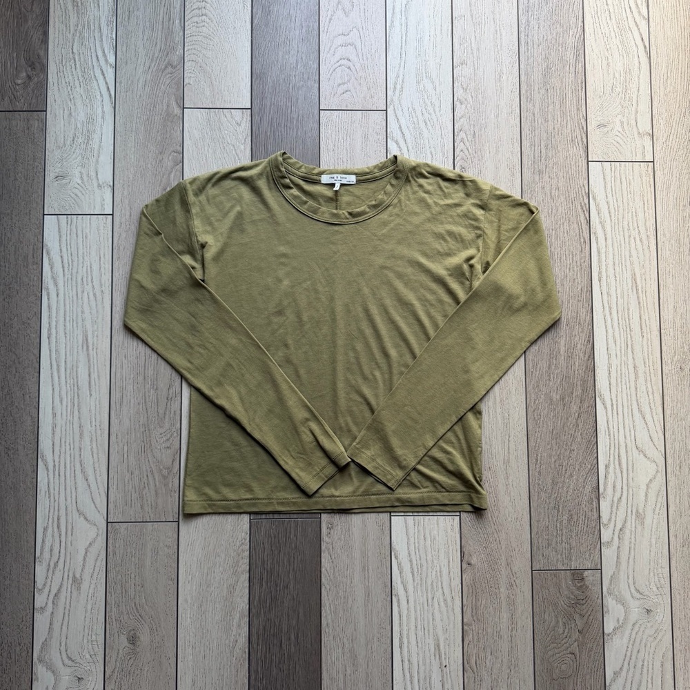 Rag & Bone
Women's Green Mai Crop T-Shirt